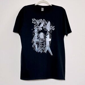 EDWARD SCISSORHANDS HELLO T-SHIRT Black Sz M
